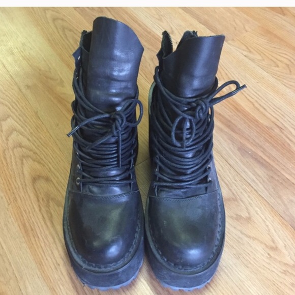 UNIF thrash leather lace up boot shoe - Picture 2 of 4
